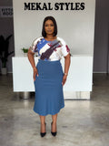 Midi Fitted Mermaid Skirts