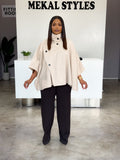 Oatmeal Cape Coat