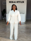 Cream Camille Pant Suit.