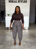 Mocha Pegged Pants