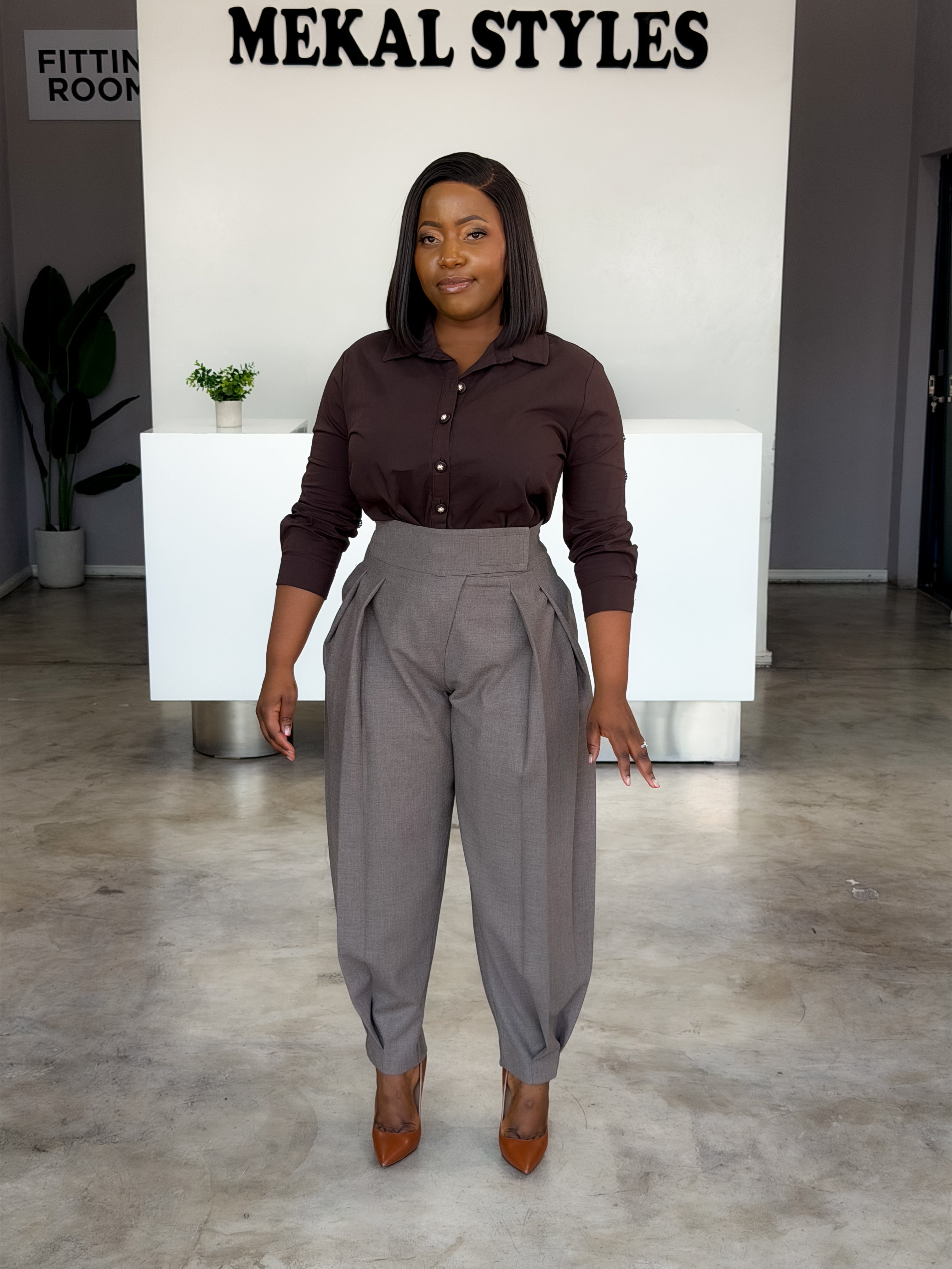 Mocha Pegged Pants