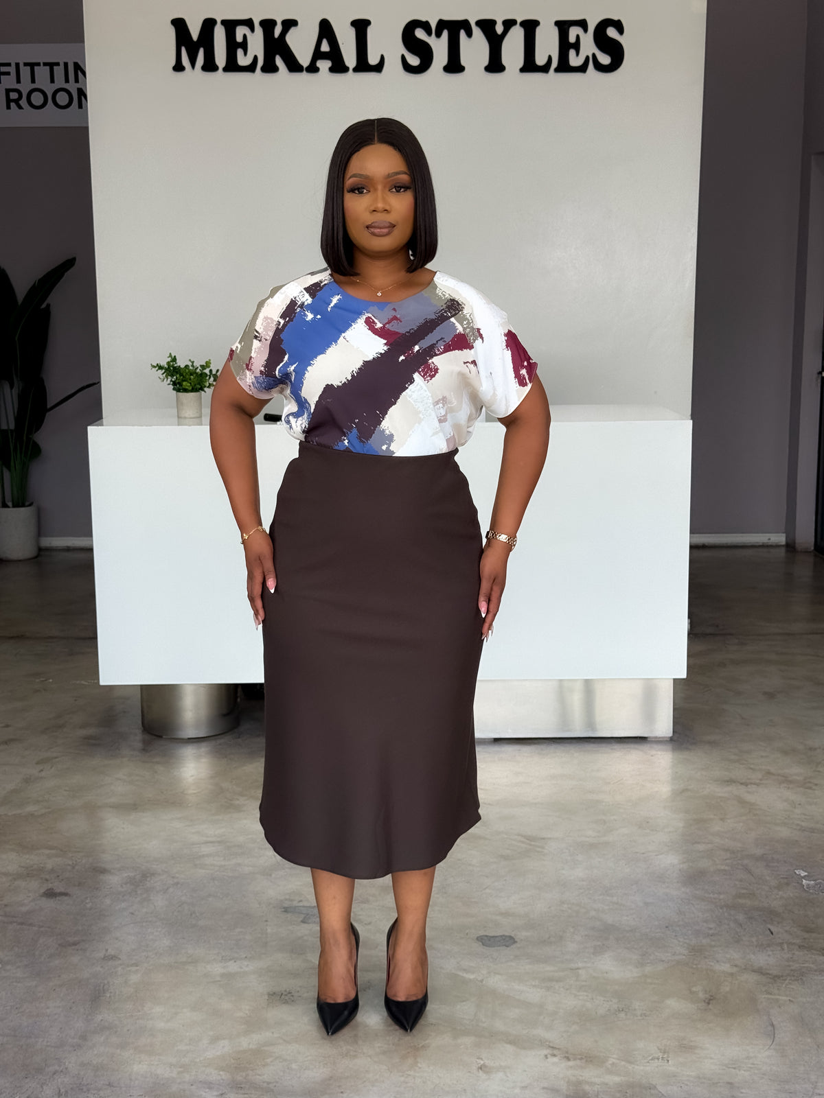 Midi Fitted Mermaid Skirts