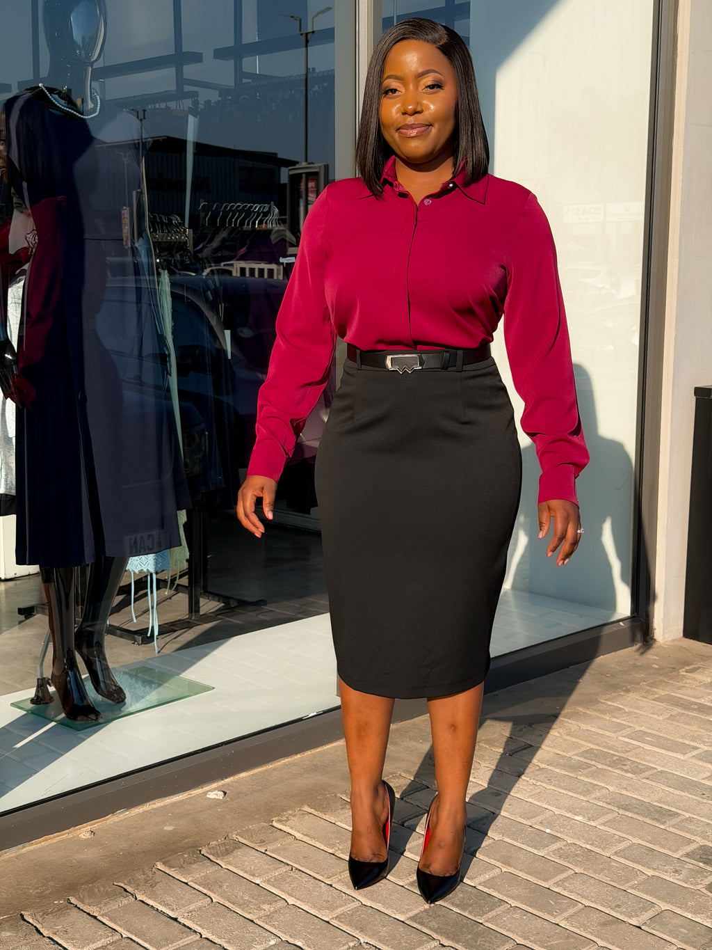 Black Belted Skirts