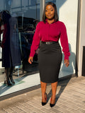 Black Belted Skirts