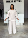 Beige Lined Set