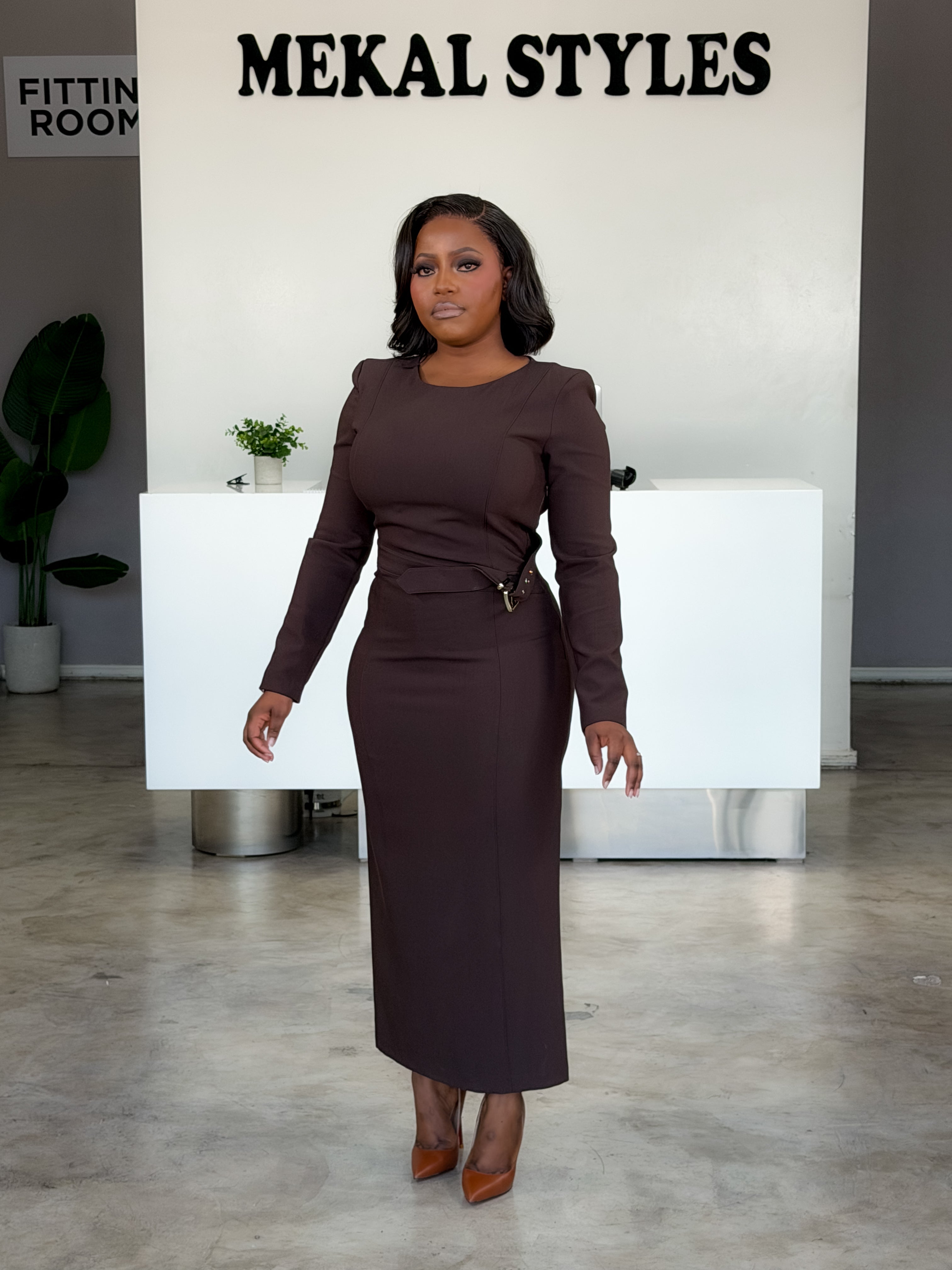 Mocha Midi Dress
