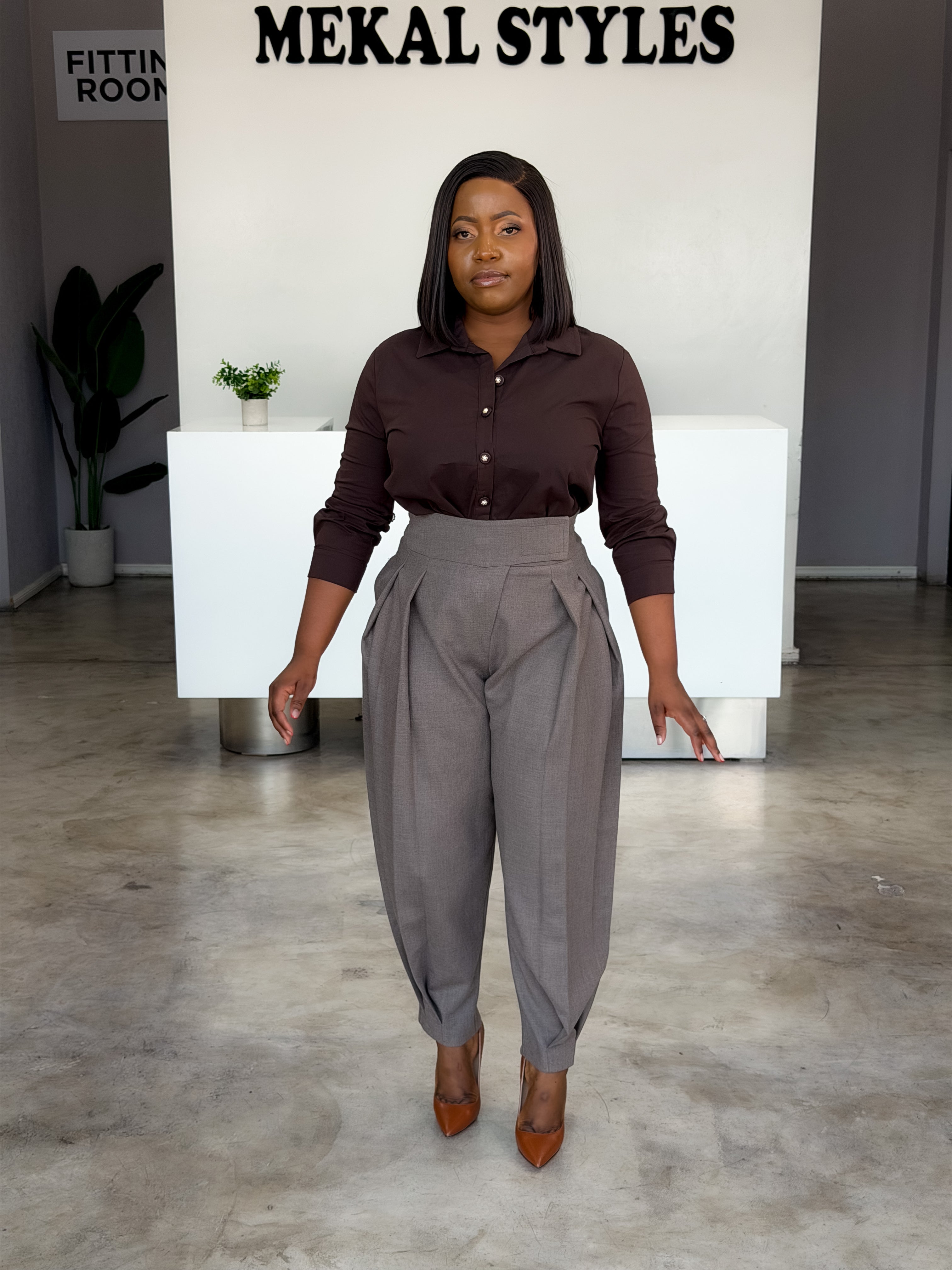 Mocha Pegged Pants