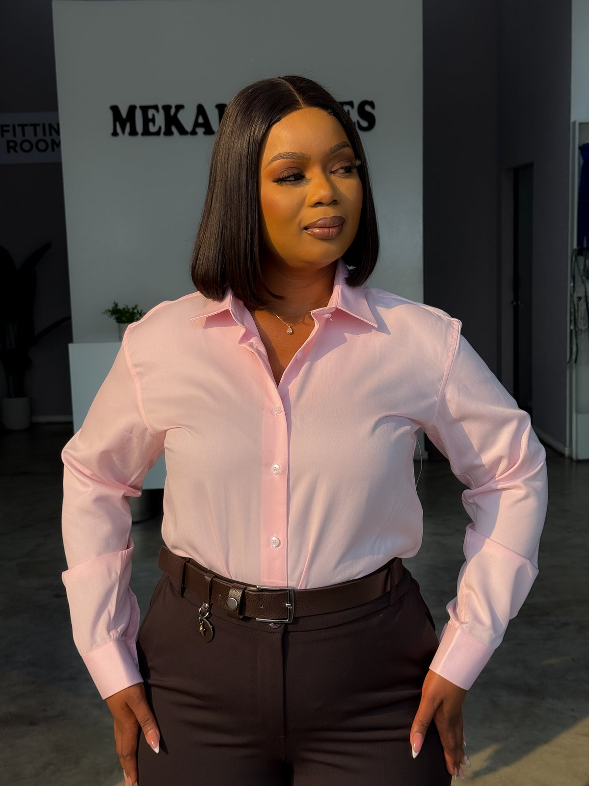 Baby pink Smart Shirt