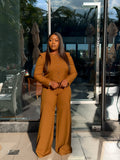 Cinnamon Straight Pant Suit