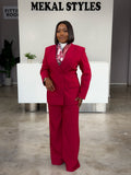 Cherry Straight Pant Suit