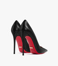 Matte Black 12cm Red Bottom Stilettos
