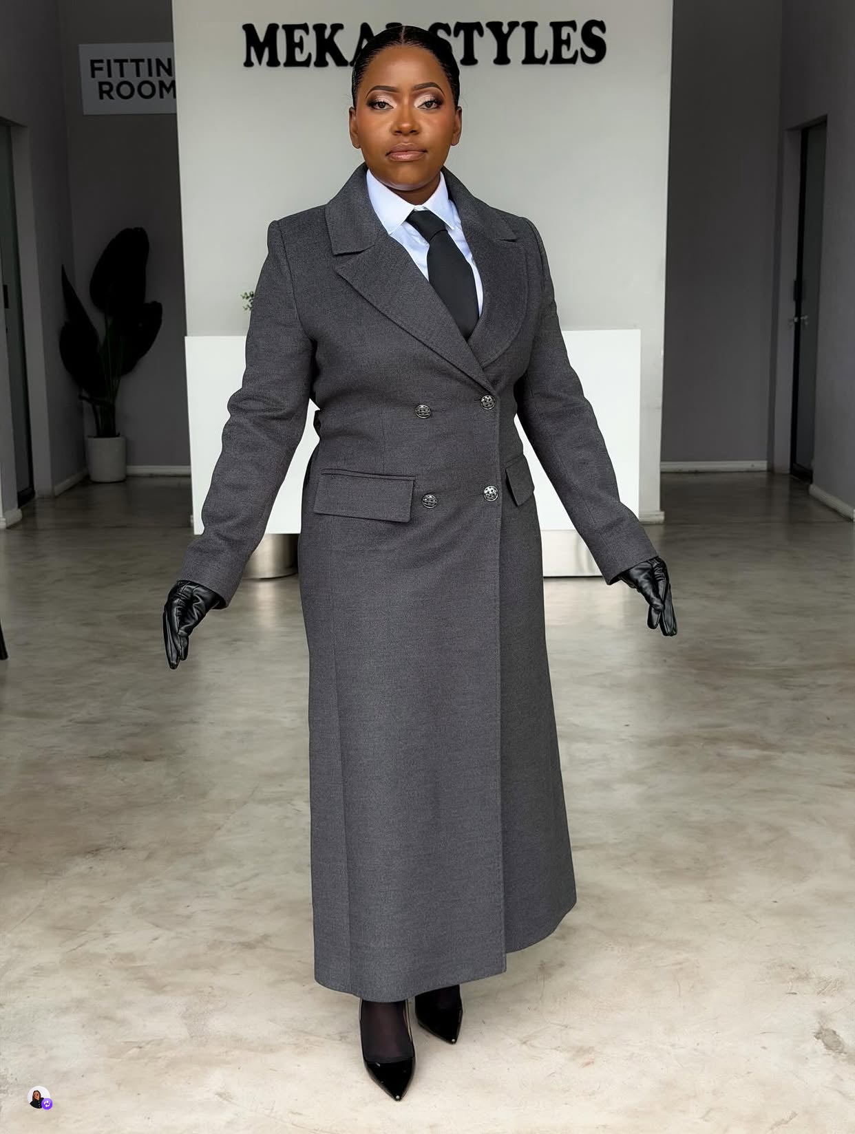 Grey Cashmere Coat