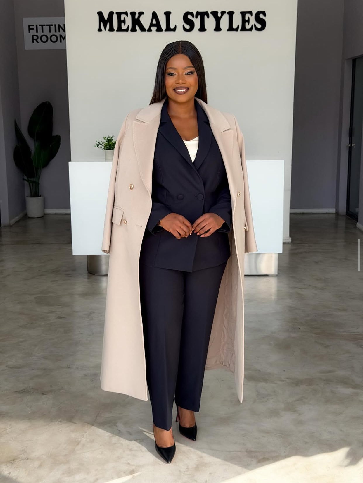 Nude Casmere Coat