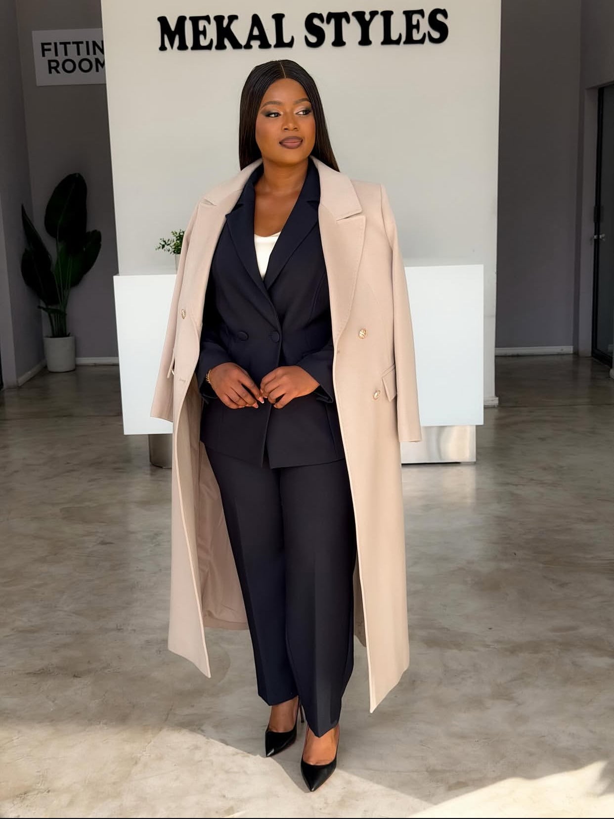 Nude Casmere Coat