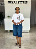 Deep Blue Bermuda Shorts