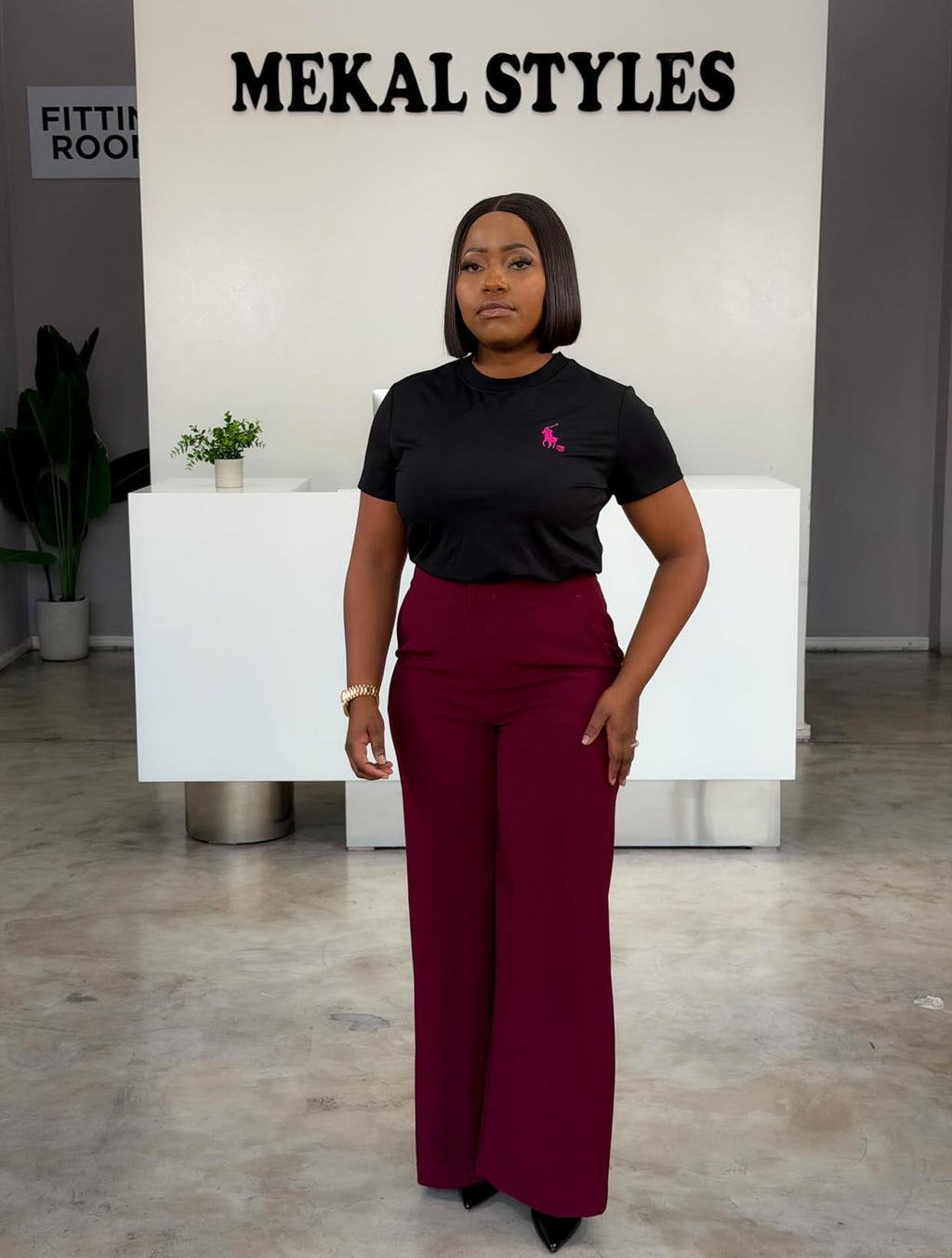 Black Designer Top