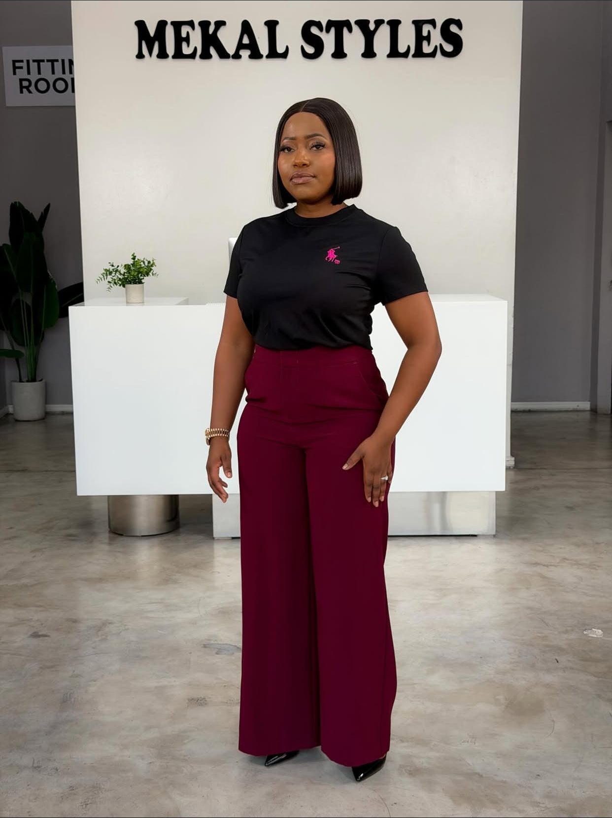 Black Designer Top