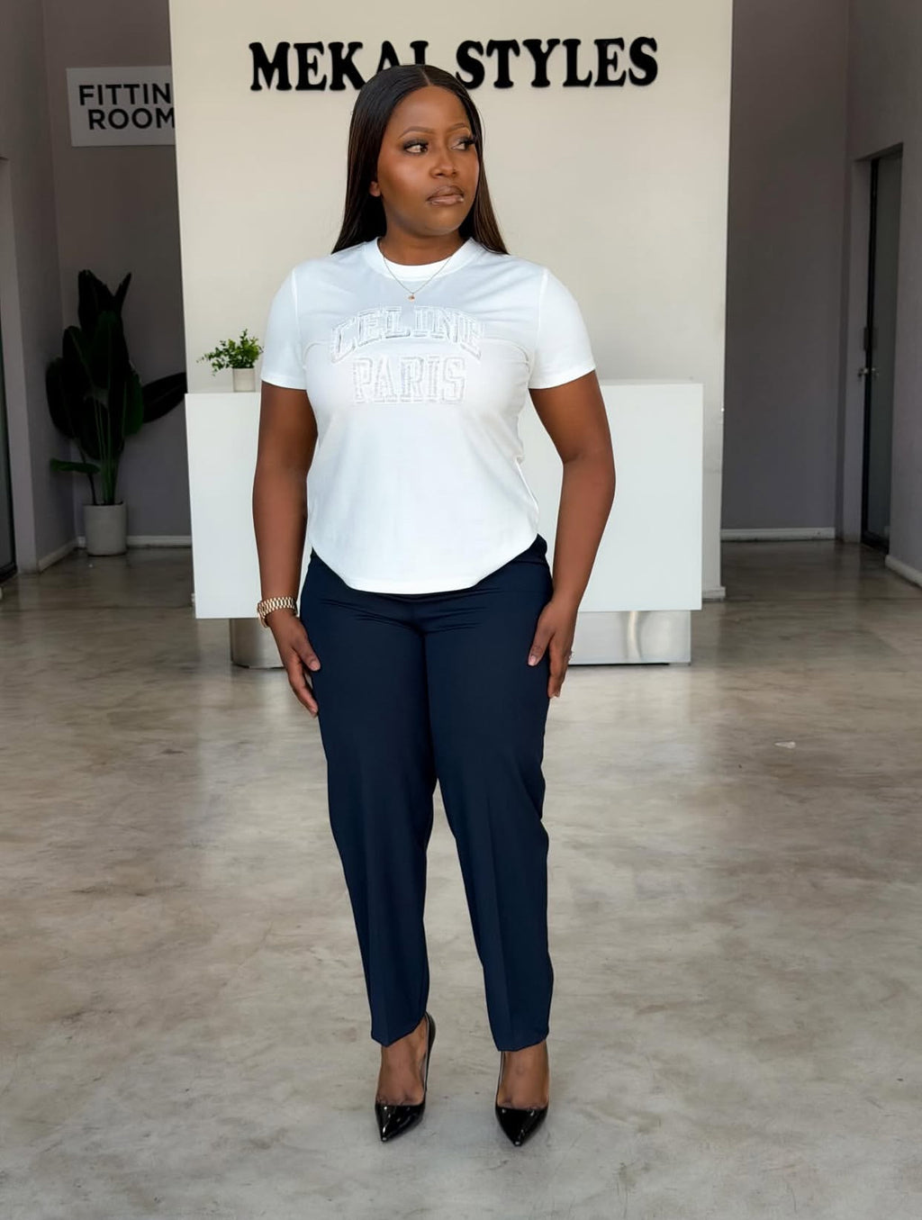 White Designer Top