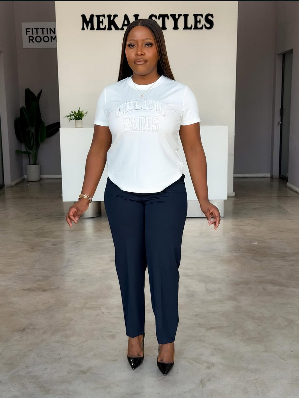 White Designer Top