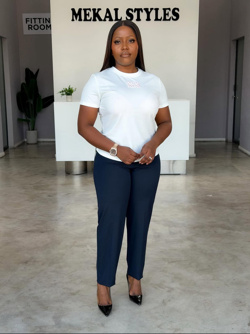White Designer Top