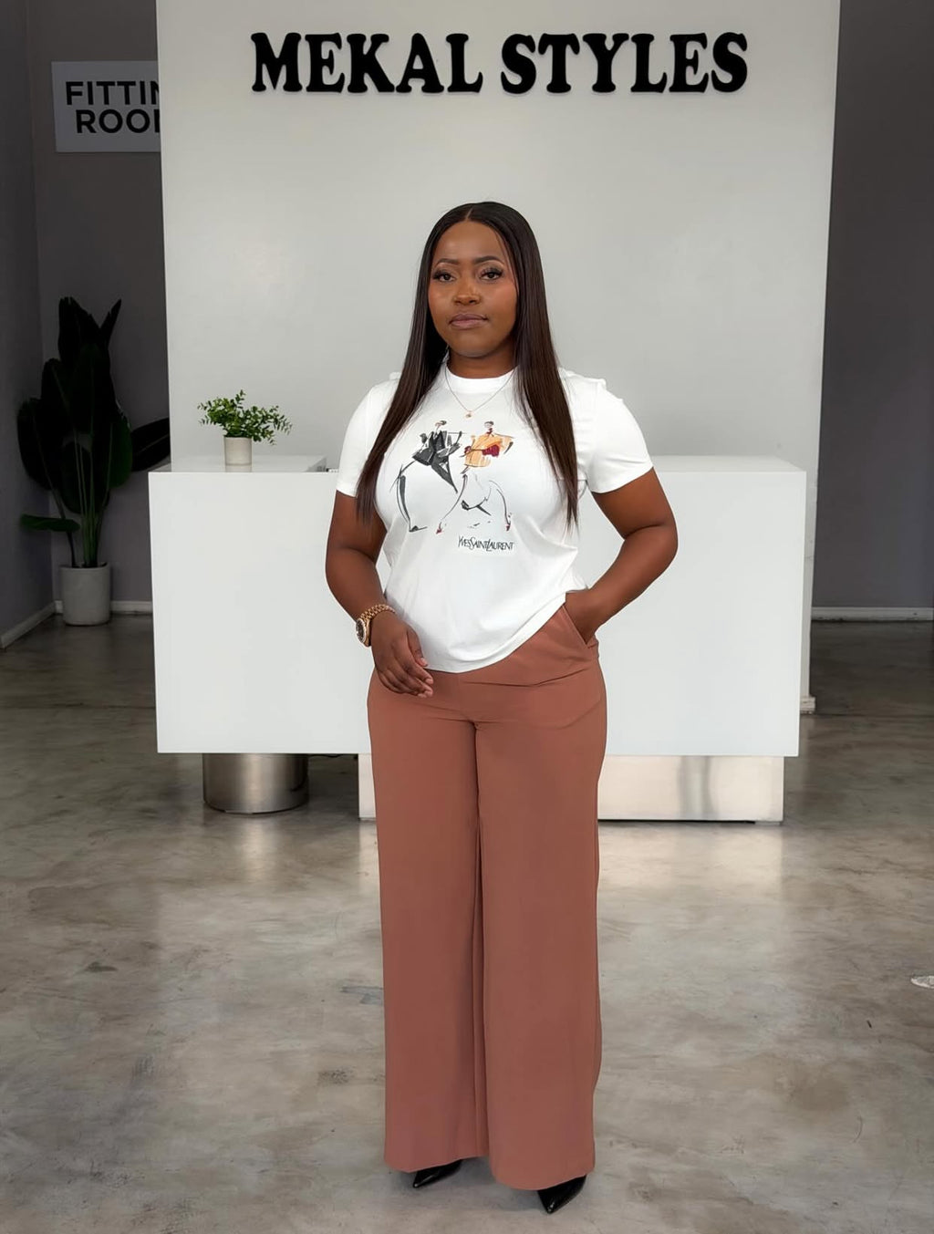 Cream Designer Top