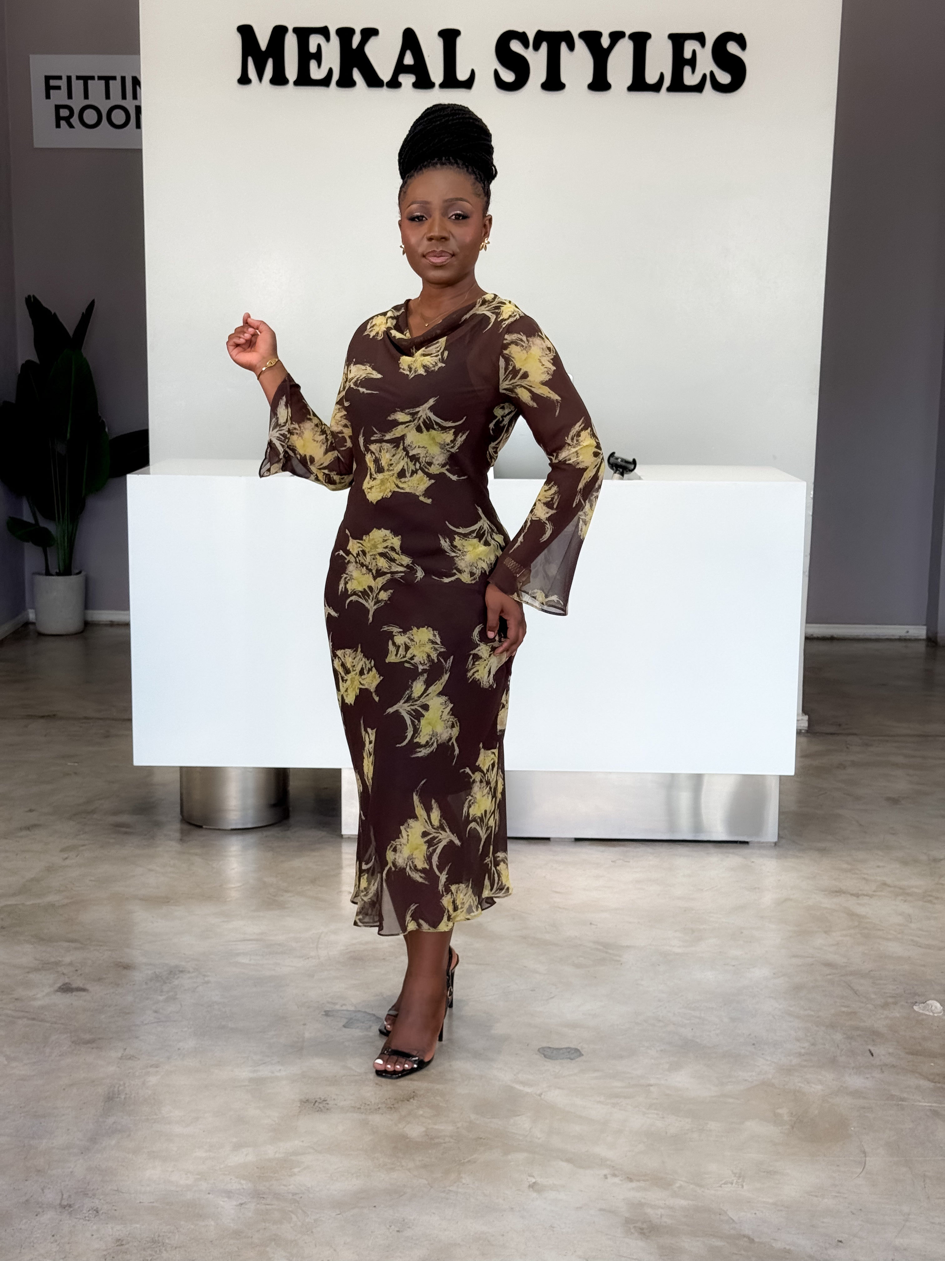 Ciffon Brown Dresses