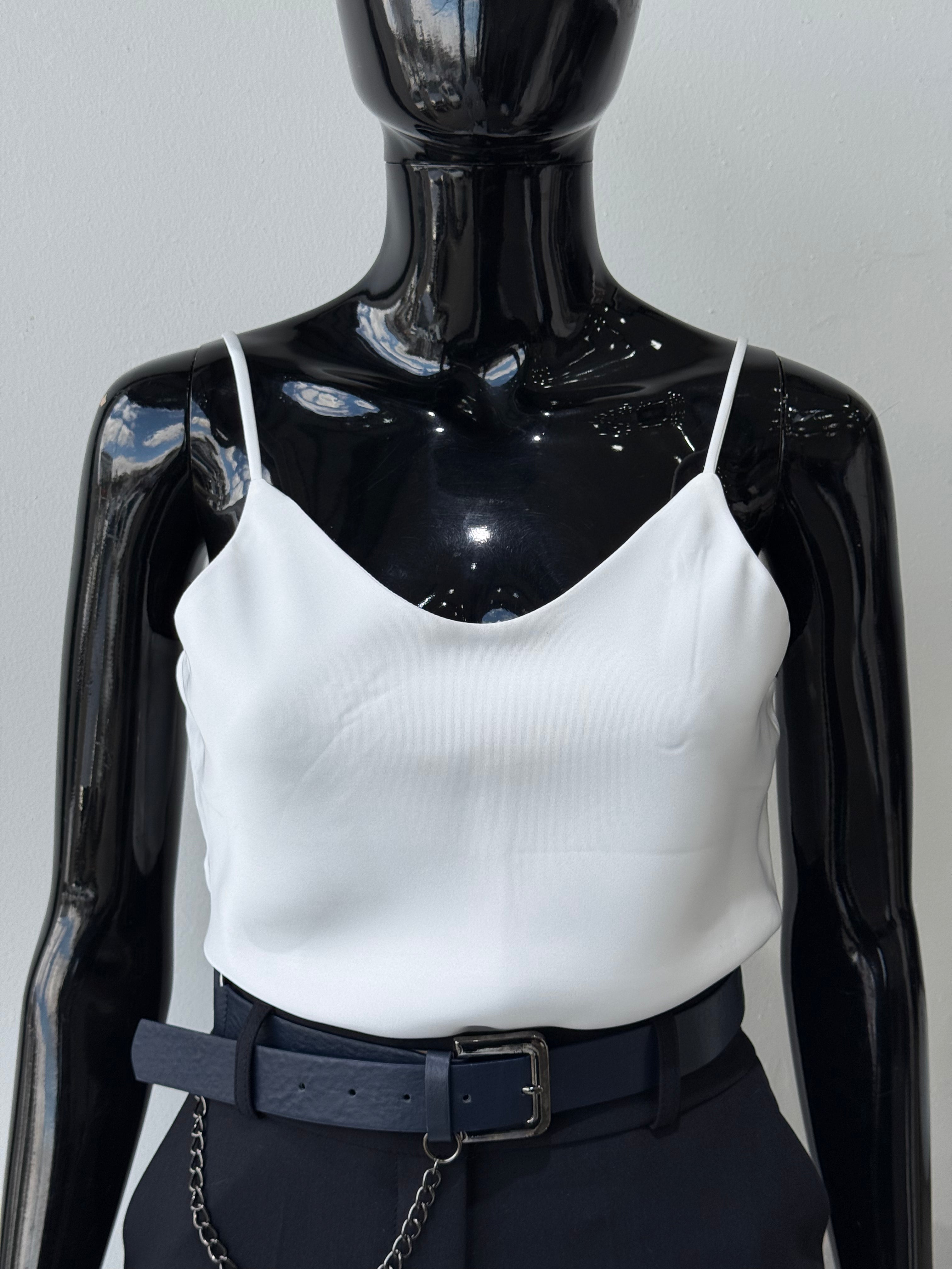 White Silky Camisole Top