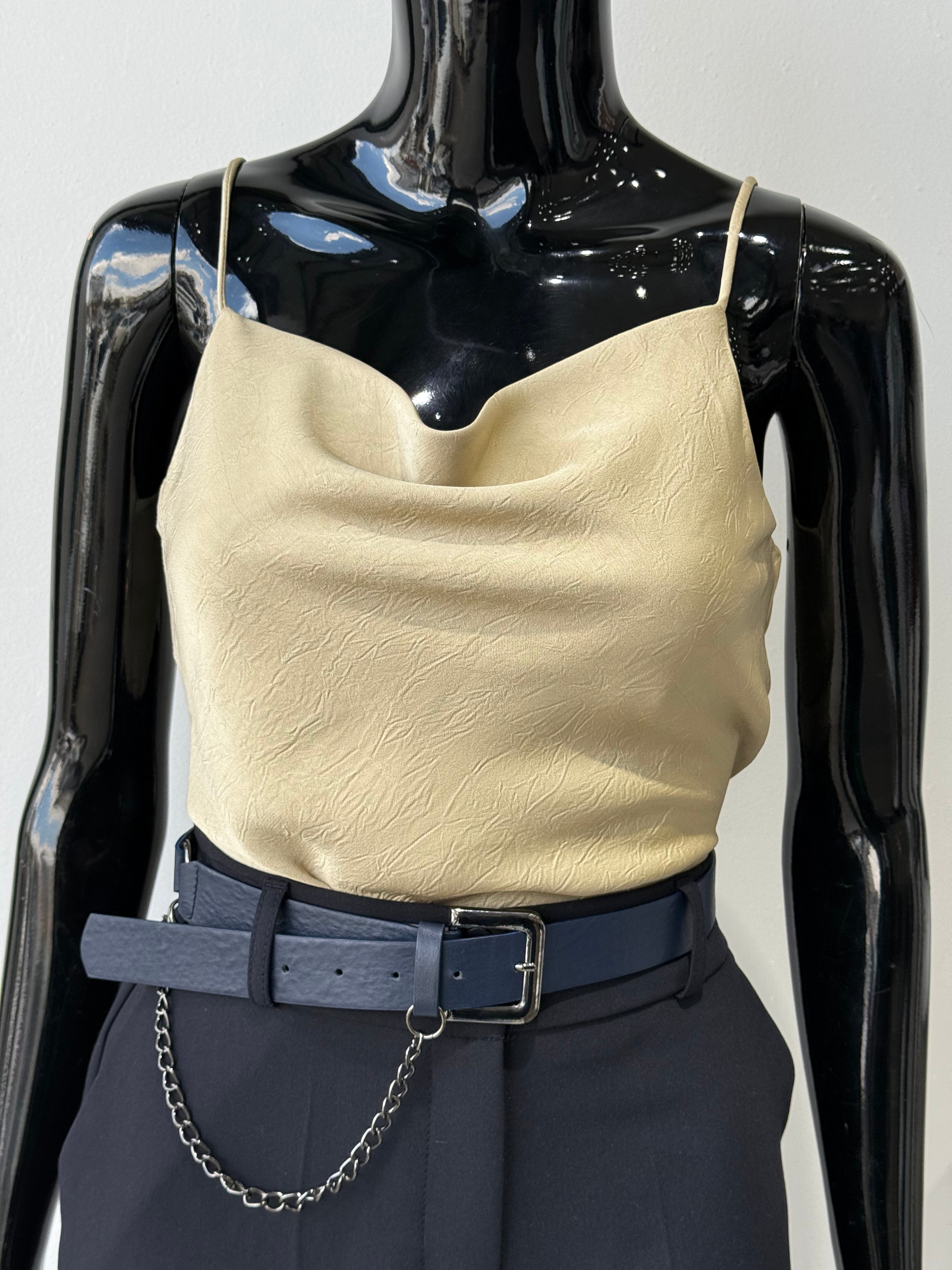 Champagne Silky Camisole Top