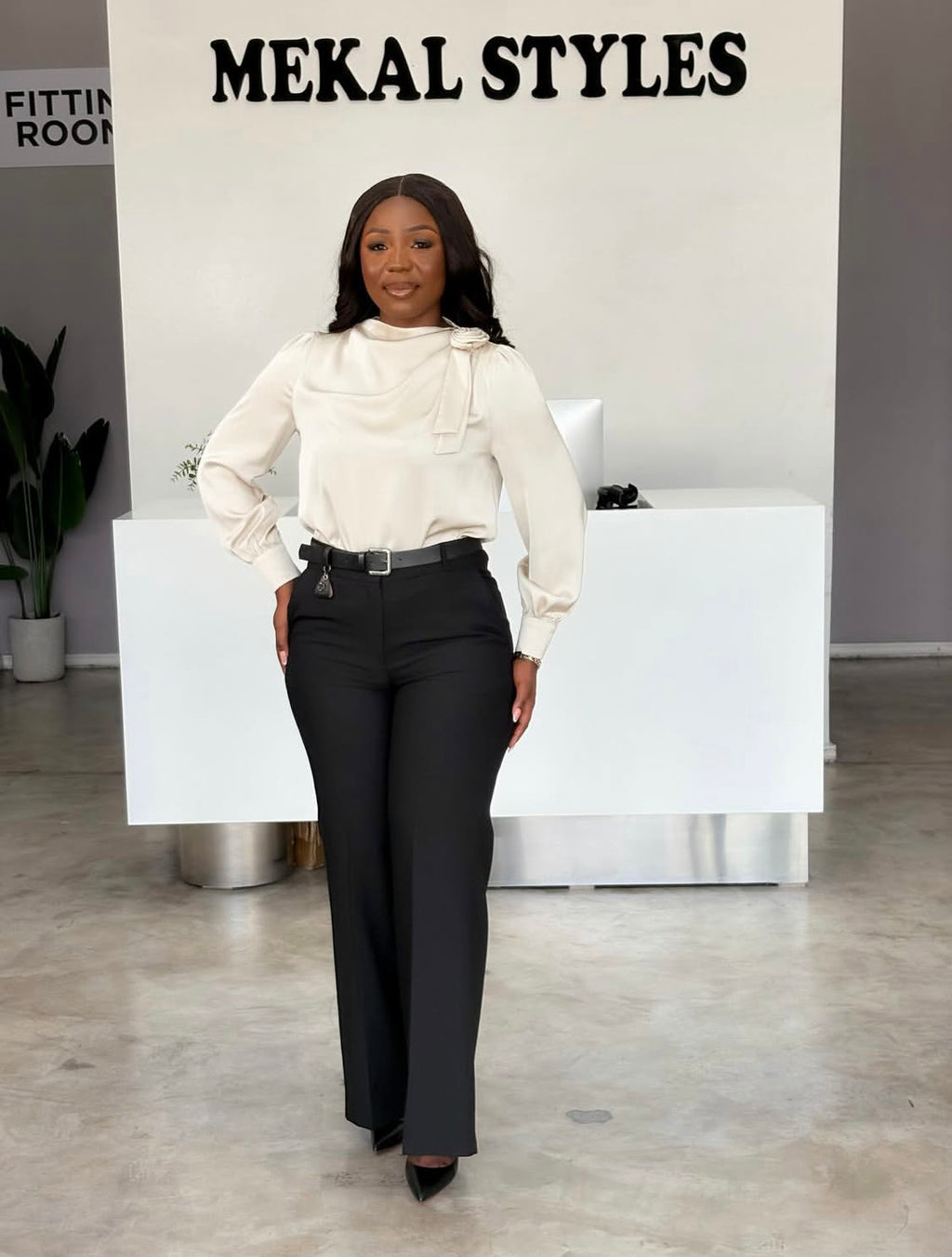 Champagne Rose Detailed Blouse