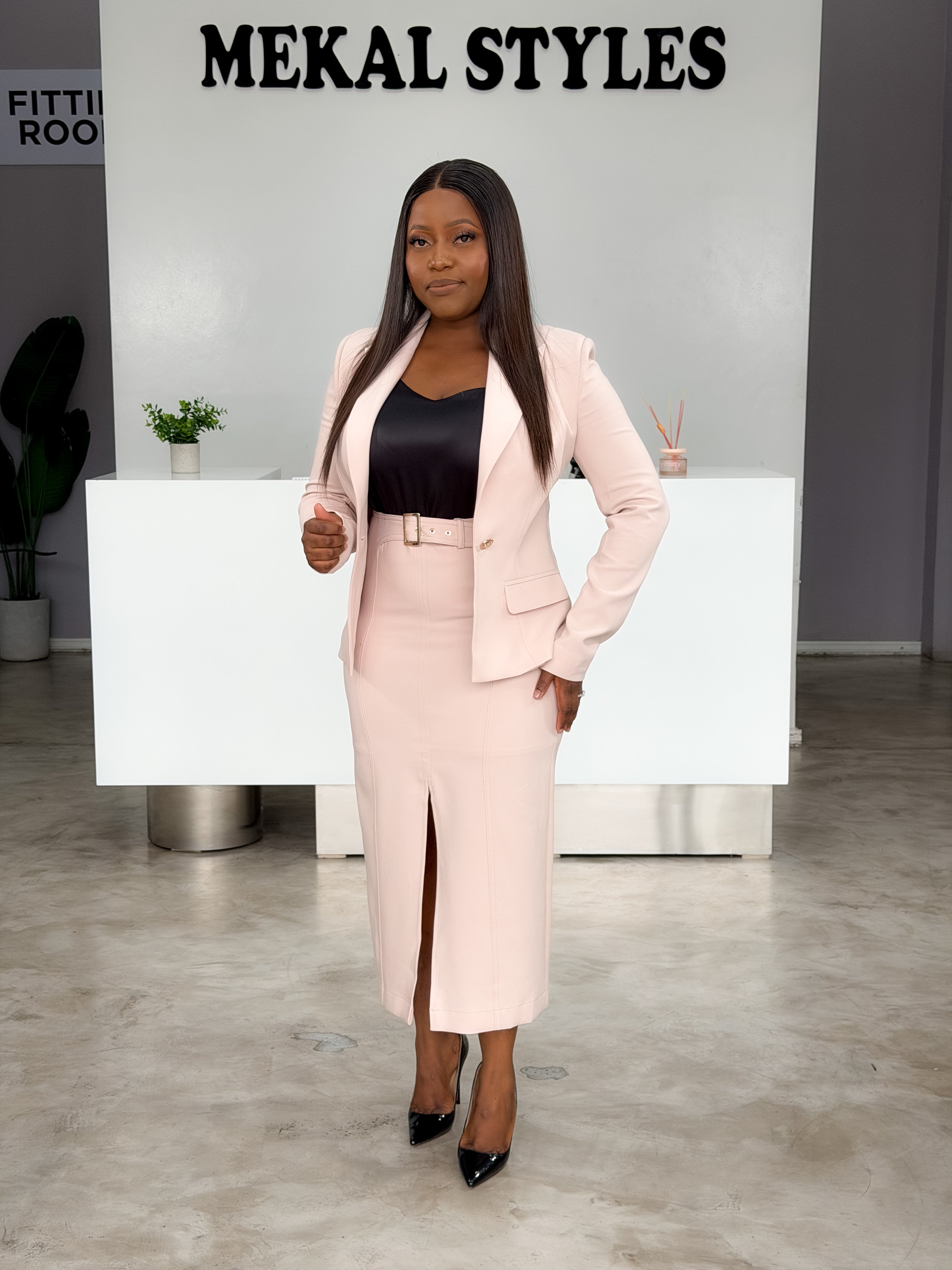 Powder Skirt Suit