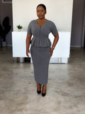 Grey Knitted Dress