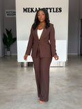 Brownie Straight Pant Suit