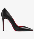 Matte Black 10cm Red Bottom Stilettos