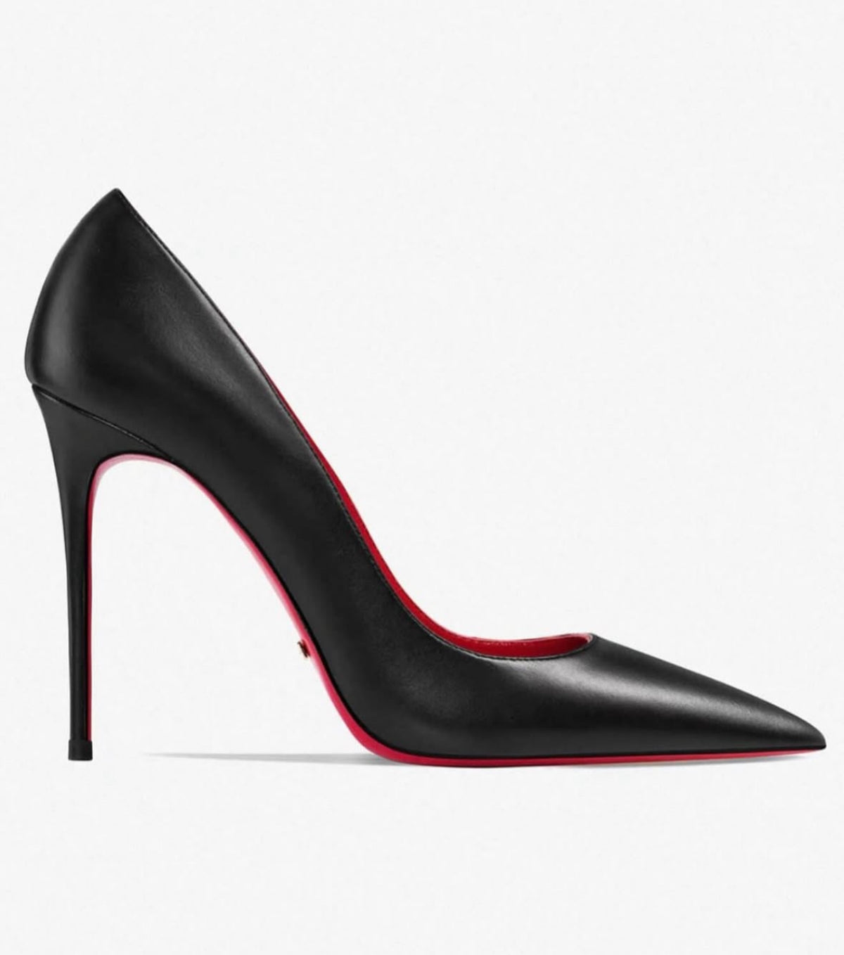 Matte Black 10cm Red Bottom Stilettos