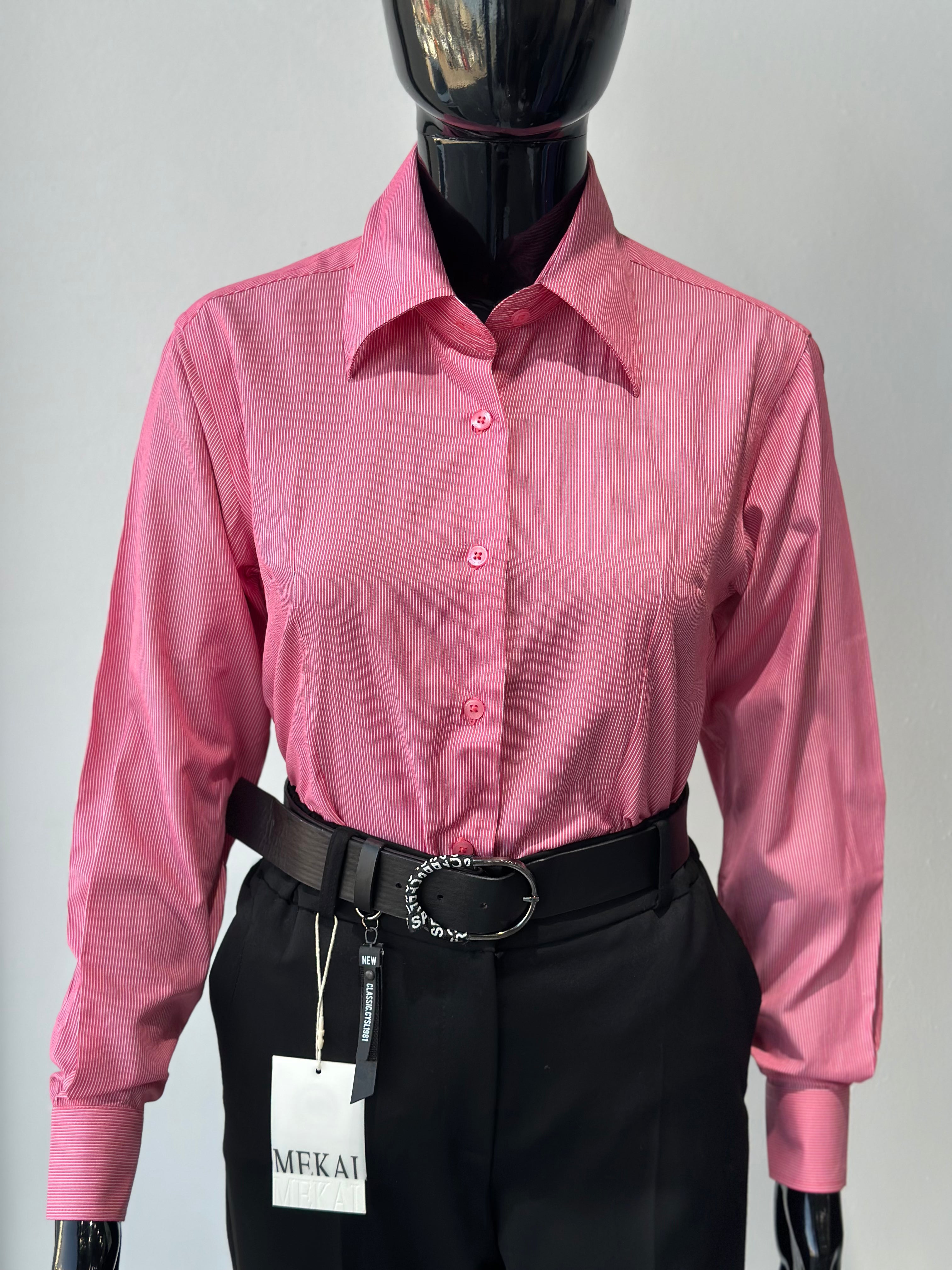 Pink Striped Smart Shirt