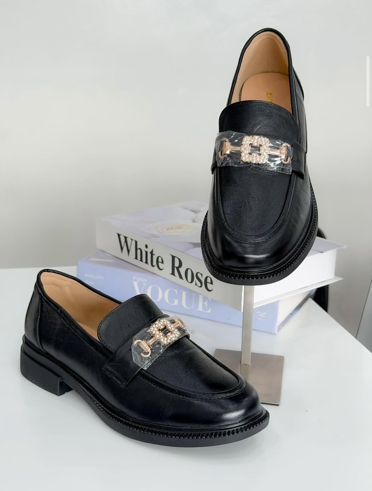 Black Horsebit Loafer