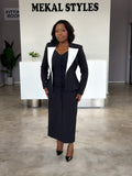 Black-White Dress Suit
