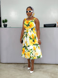 Yellow Floral Dress
